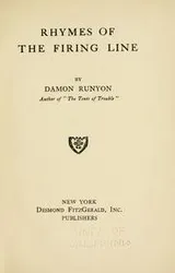 Cover of Rhymes of the firing line
