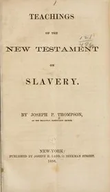 Cover of Teachings of the New Testament on slavery