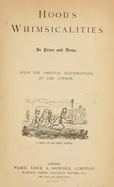 Cover of Hood's whimsicalities in prose and verse