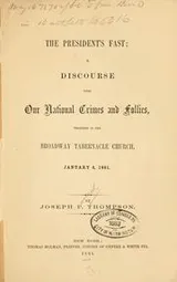Cover of The President's fast
