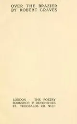 Cover of Over the brazier
