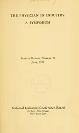 Cover of The physician in industry