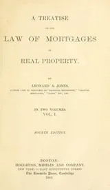 Cover of A treatise on the law of mortgages of real property, Vol. 2