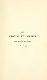 Cover of The middle colonies