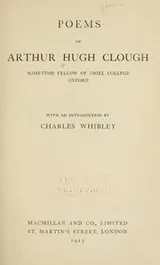 Cover of Poems of Arthur Clough ..
