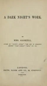 Cover of A Dark Night's Work