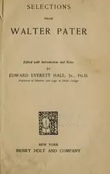 Cover of Selections from Walter Pater