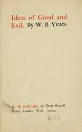 Cover of Ideas of good and evil