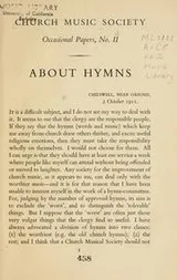 Cover of About hymns