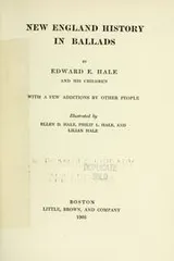 Cover of New England history in ballads
