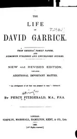 Cover of The life of David Garrick