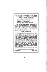 Cover of The continental drama of to-day