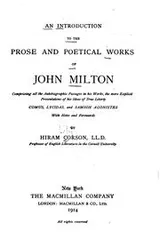 Cover of An introduction to the prose and poetical works of John Milton