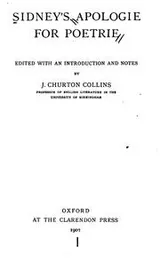 Cover of Sidney's Apologie for poetrie
