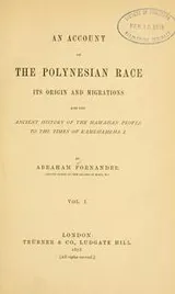 Cover of An account of the Polynesian race
