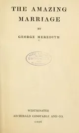 Cover of The amazing marriage