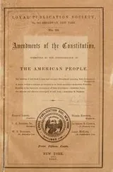 Cover of Amendments of the Constitution, submitted to the consideration of the American people ..