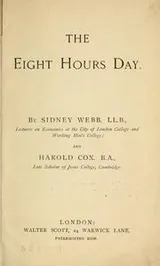 Cover of The eight hours day
