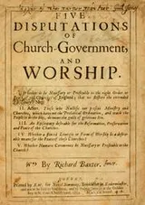 Cover of Five disputations of church-government, and worship