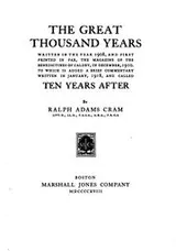 Cover of The great thousand years