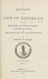 Cover of A history of the city of Brooklyn