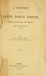 Cover of A  history of the later Roman empire