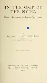 Cover of In the grip of the nyika