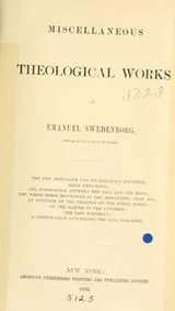 Cover of Miscellaneous theological works of Emanuel Swedenborg