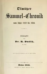 Cover of Olmützer Sammel-Chronik vom Jahre 1432 bis 1656