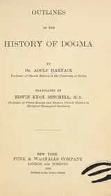 Cover of Outlines of the history of dogma