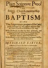 Cover of Plain Scripture proof of infants church-membership and baptism