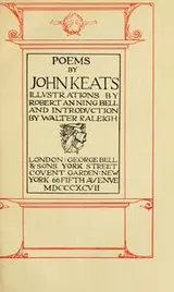 Cover of Poems by John Keats
