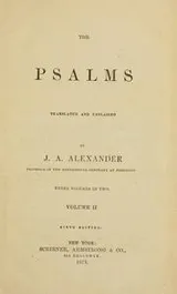 Cover of The Psalms translated and explained