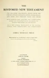 Cover of The restored New Testament