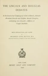 Cover of The Lincoln-Douglas debates