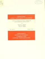 Cover of Rates of return and capital aggregation using alternative rental prices