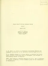 Cover of Puerto Rico's citizen feedback system