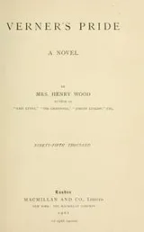 Cover of Verner's pride