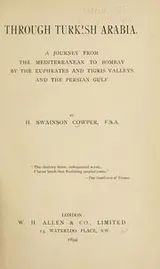 Cover of Through Turkish Arabia