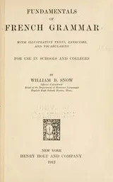 Cover of Fundamentals of French Grammar