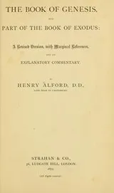 Cover of The book of Genesis, and part of the book of Exodus