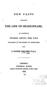 Cover of New facts regarding the life of Shakespeare