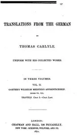 Cover of Translations from the German
