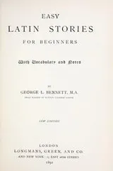 Cover of Easy Latin stories for beginners
