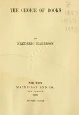 Cover of The choice of books