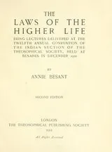 Cover of The laws of the higher life