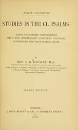 Cover of Studies in the CL. Psalms