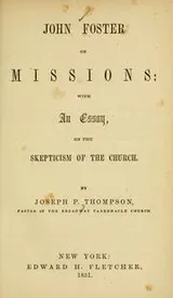 Cover of John Foster on missions