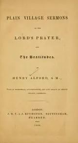 Cover of Plain village sermons on the Lord's Prayer, and the beautitudes