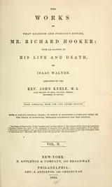 Cover of The works Richard Hooker